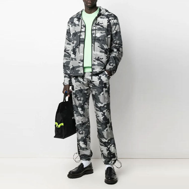 Off-White Men's SS21 Logo Camouflage Jacket Camouflage OMBD029S21FAB0010900