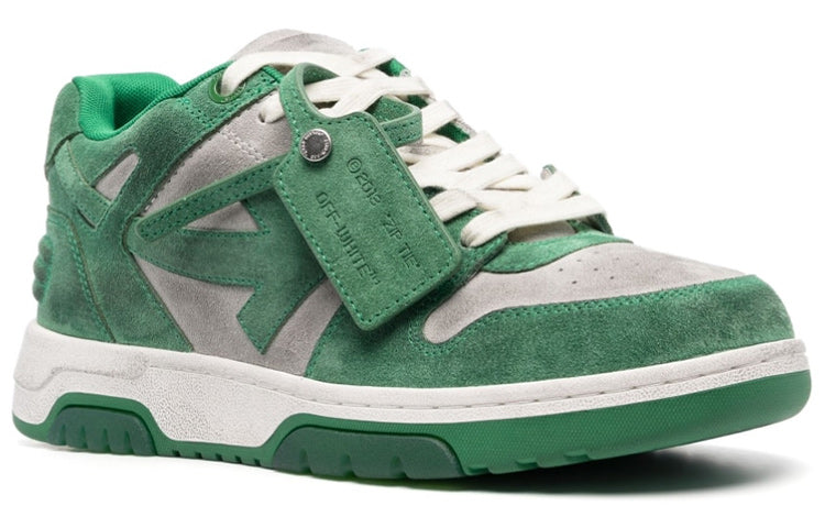 Off-White Out Of Office Low-Top Sneaker 'Green White' OMIA189S23LEA0110155