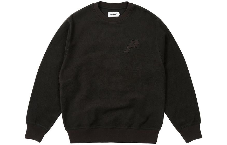 Palace FW23 Reverse P-3 Crew Sweater 'Black' P25CS114