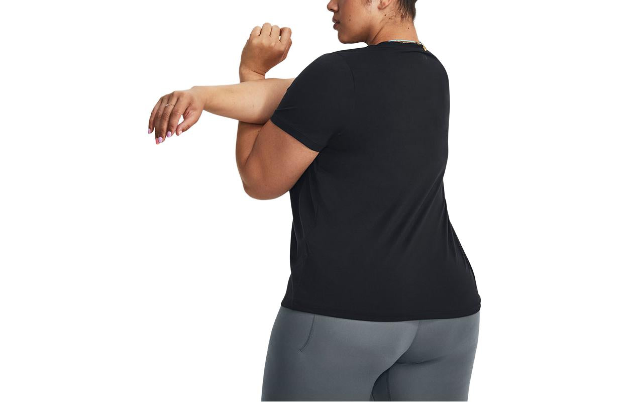 (WMNS) Under Armour Meridian Short Sleeve T-Shirt 'Black' 1380166-001