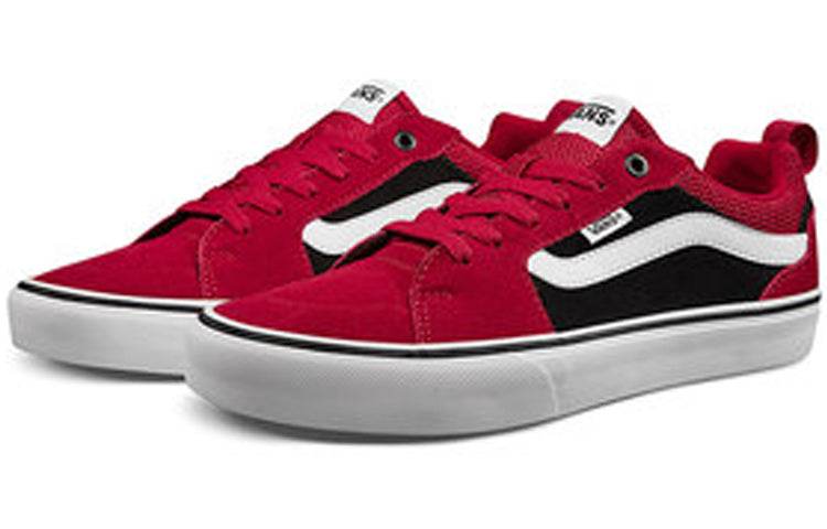 Vans Filmore Suede Canvas Skate 'Black Red' VN0A3MTJSWJ