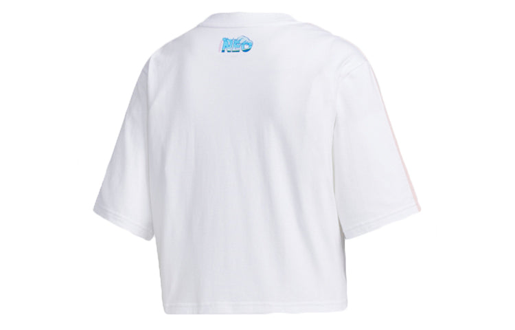 (WMNS) adidas neo Donald Duck Sports Short Sleeve White GJ5650