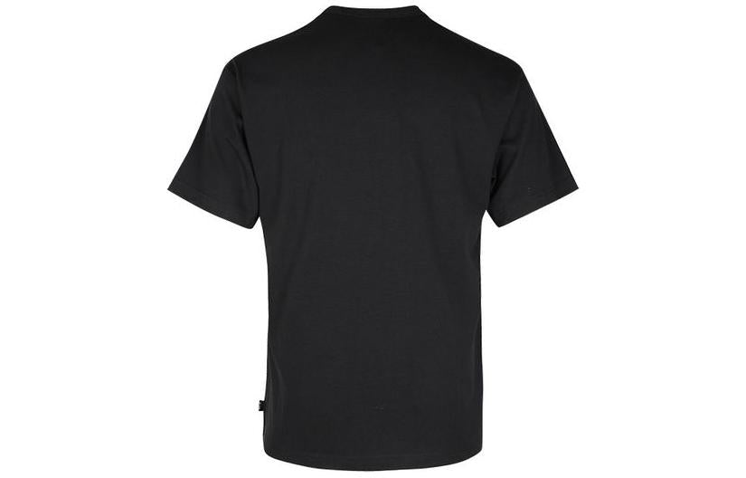 Men's Nike Solid Color Cotton Round Neck Short Sleeve Black T-Shirt D07393-010