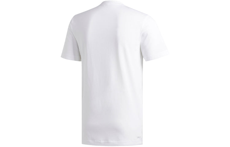 adidas Harden Geek Up Printing Sports Round Neck Short Sleeve White DU6292