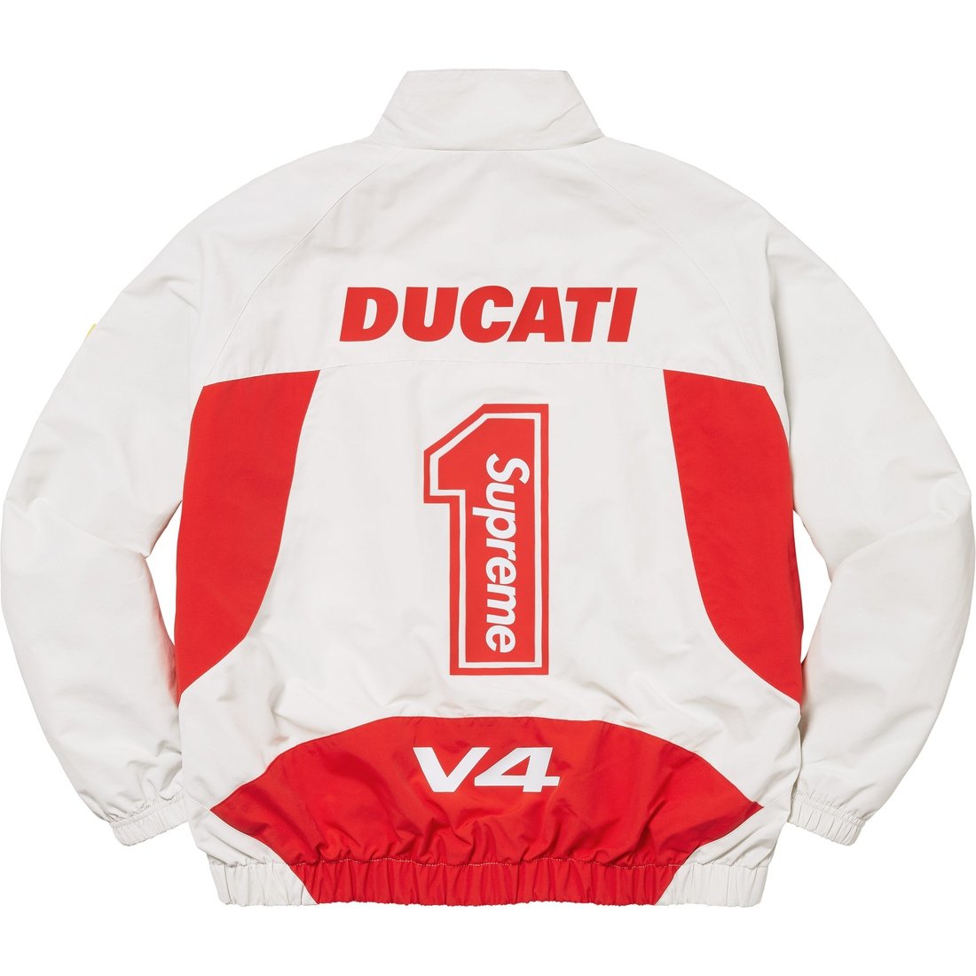 Supreme x DUCATI Track Jacket 'White Red' SUP-SS24-276