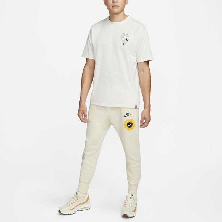 Men's Nike Knit Embroidered Sports Pants/Trousers/Joggers White DM5013-113