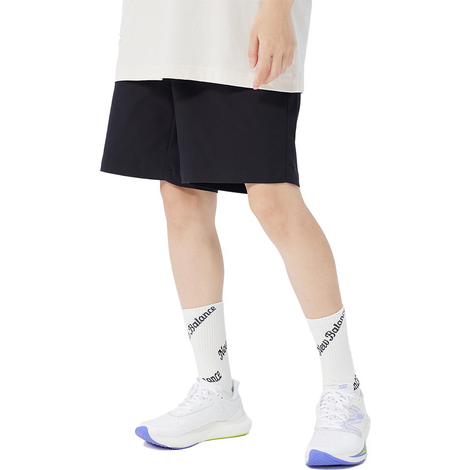 New Balance Logo Essentials Shorts Asia Sizing 'Black' 5VD38441-BK
