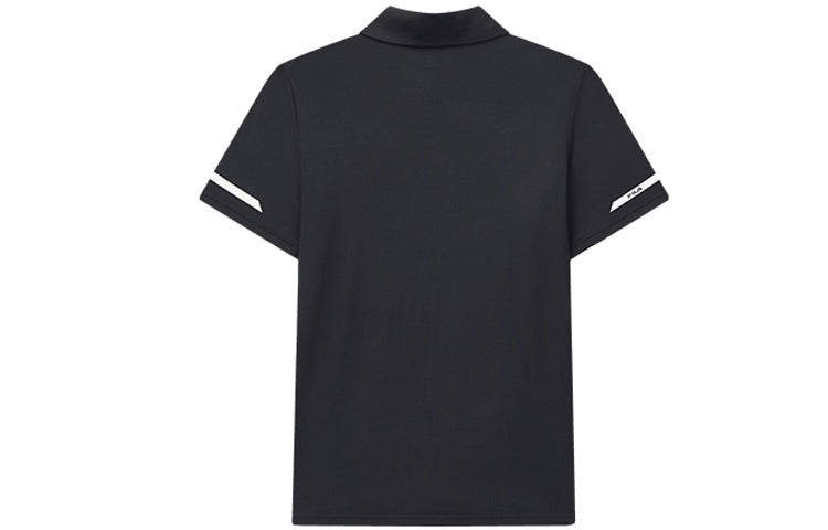 FILA Athletics Logo Printing Short Sleeve Polo Shirt Navy Blue F61M024106F-NV