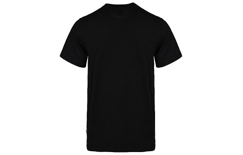 adidas originals Logo Round Neck Sports Short Sleeve Black CW2339