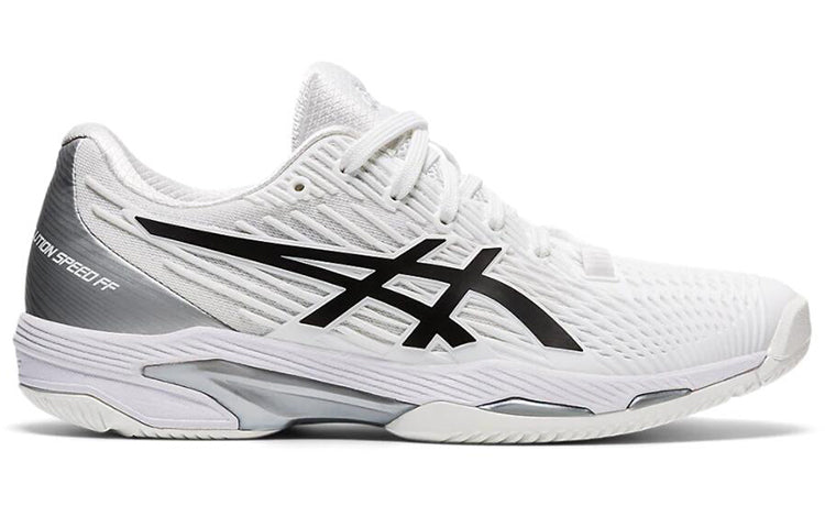 (WMNS) ASICS Solution Speed FF 2 'White Black' 1042A136-100