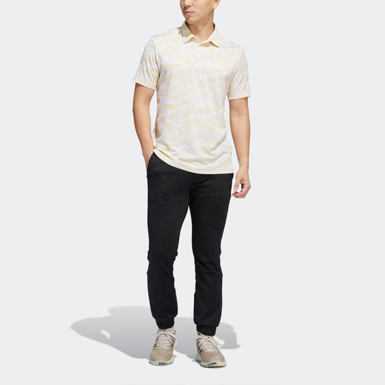 adidas Horizon-Print Polo Shirt 'Beige' HF6501
