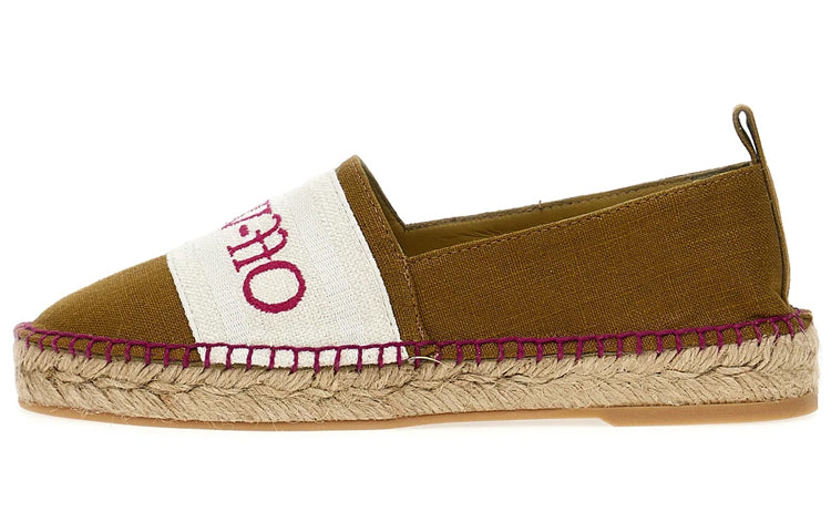(WMNS) Off-White Bookish Slip-On Espadrilles 'Brown White' OWIB014S23FAB0015632