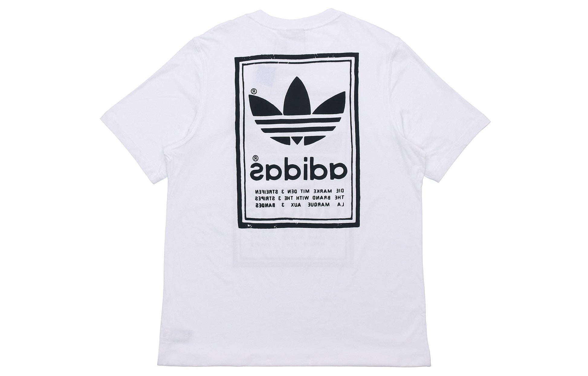adidas originals Vintage Tee White Round Neck Breathable Short Sleeve ED6916