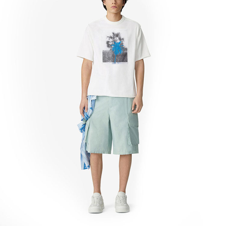 KENZO Unisex SS21 520 Series Printing Round-neck White FB52TS6924SA-01B