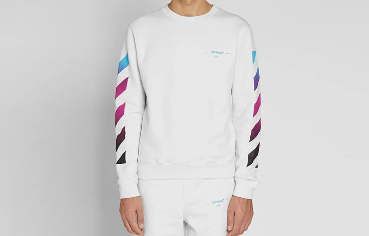 Off-White Gradient Arrows Sketch Mens Long Sleeve Sweater OMBA025F181920050288