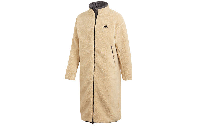 adidas Stay Warm Reversible mid-length Stand Collar Jacket Beige GP5514