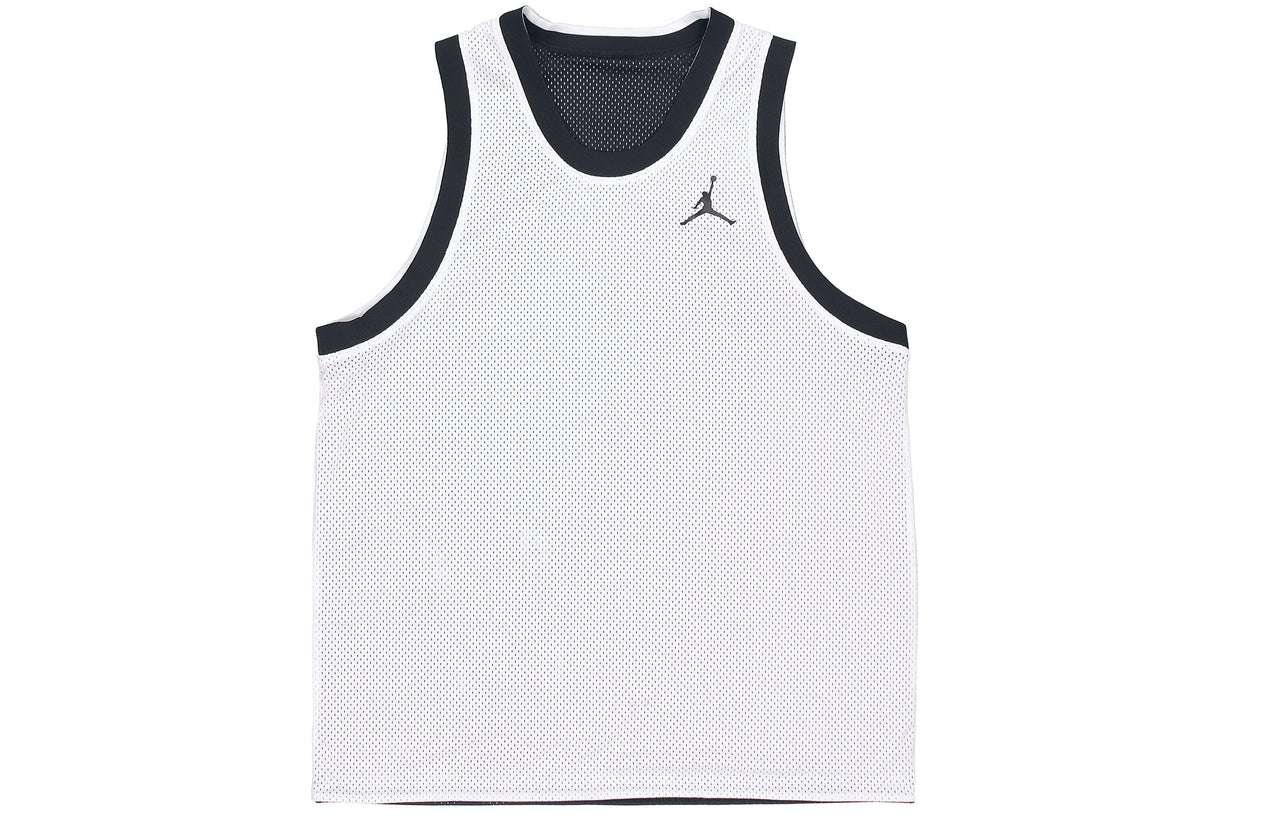 Men's Air Jordan Sport Dna Logo Printing Reversible Breathable Basketball Sports Black Vest DA7235-010
