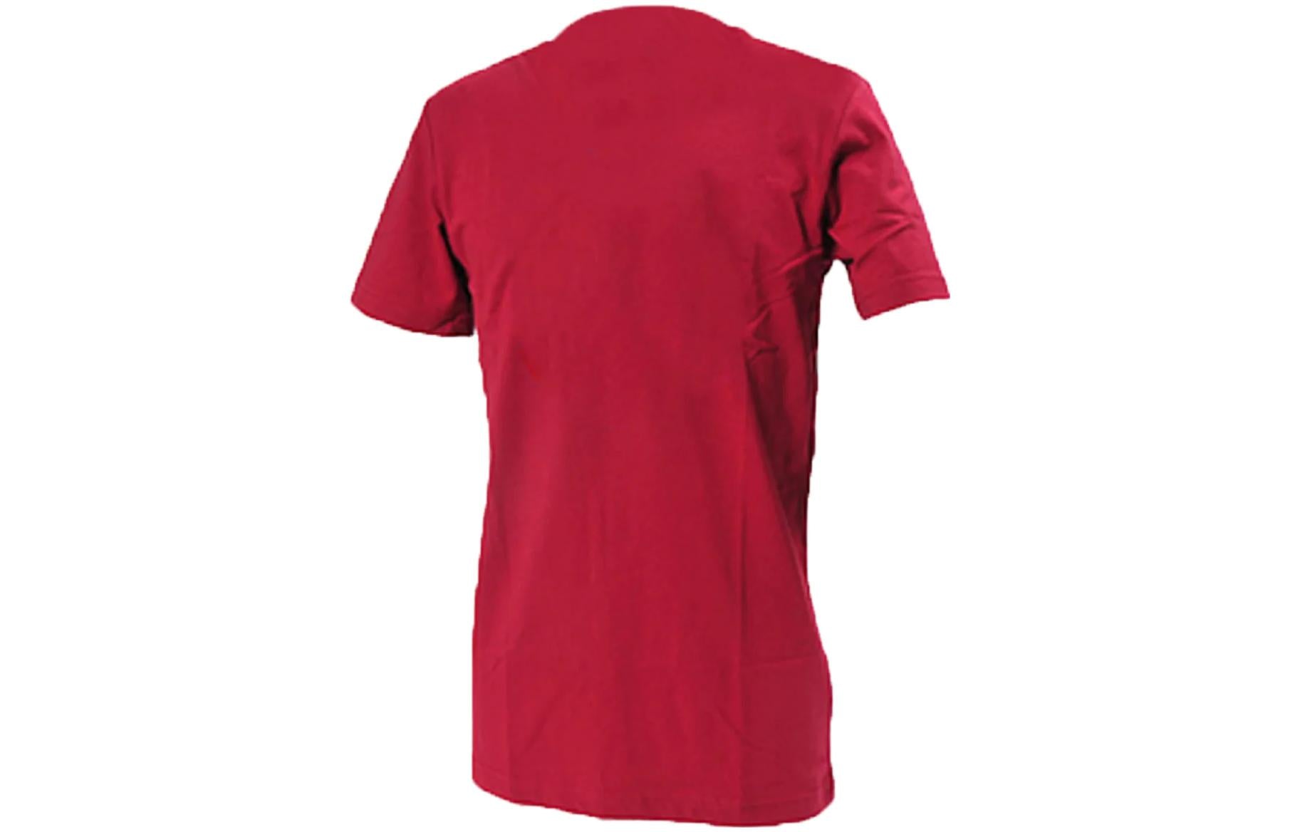 Nike Printed Round Neck Pullover Short Sleeve T-shirt 'Red' 464877-651