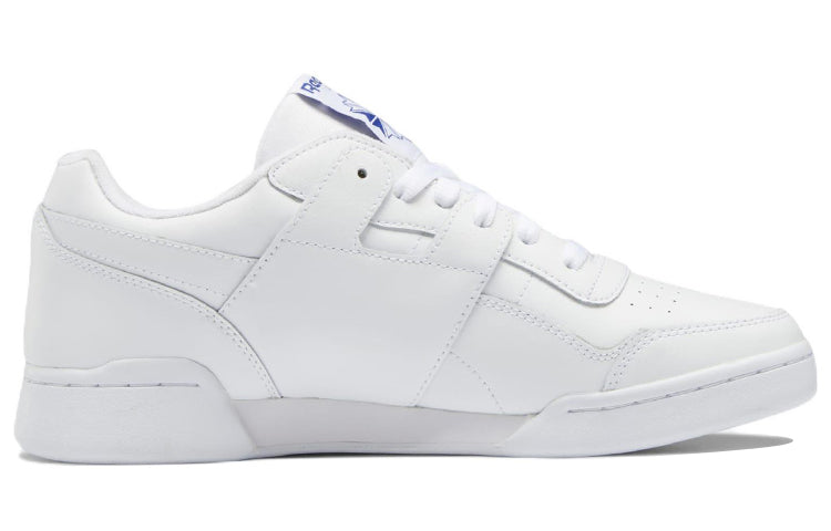 Reebok Workout Plus Casual Skateboarding Shoes Unisex White Blue HP5909