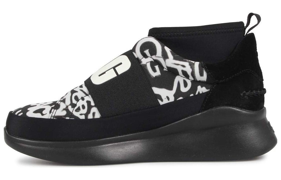 (WMNS) UGG Neutra Graffiti Pop Trainer 'Black White' 1106737
