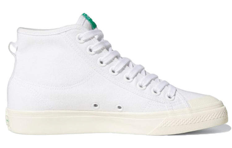 (WMNS) adidas Nizza Trefoil Hi 'White Green' Q46383
