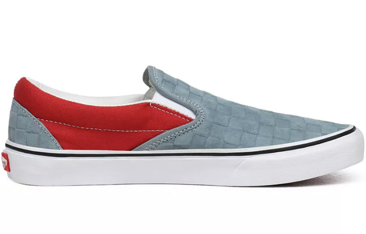 Vans Deboss Checkerboard Classic Slip-On 'Blue Red' VN0A4U38WS6