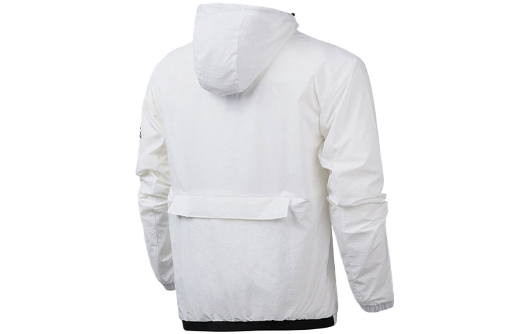 adidas Woven hooded Windproof Jacket White EH3746
