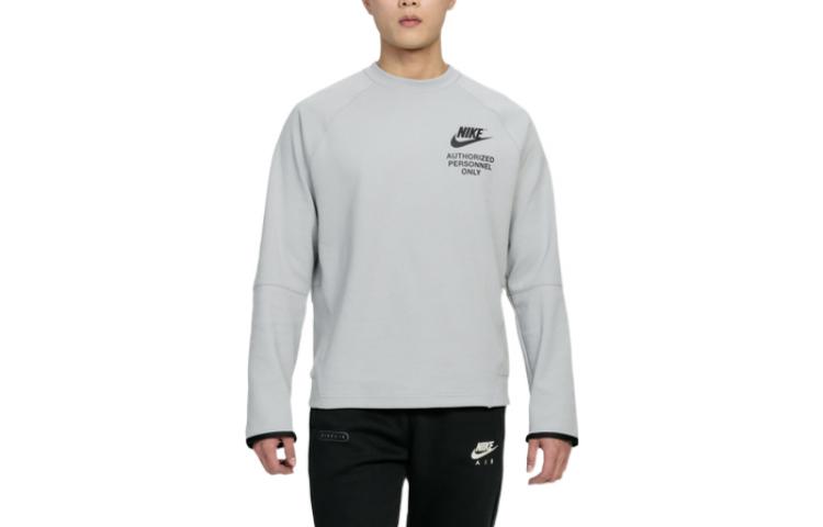 Nike Printing Logo Pattern Long Sleeves Unisex Gray DM6555-063