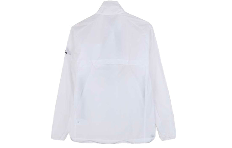 adidas Outdoor Sports Training Stand Collar Jacket White EH3952