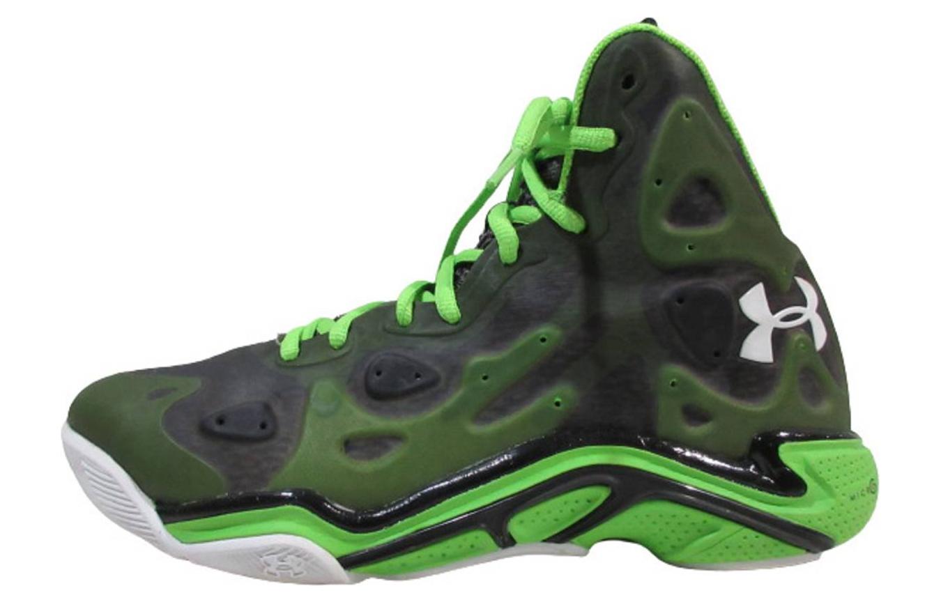 (WMNS) Under Armour Anatomix Spawn Basketball Shoes 'Green Black' 1248856-326