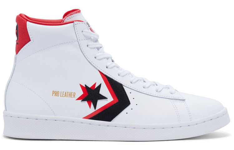 Converse Pro Leather Double Logo High Top 'White Black Red' 169024C