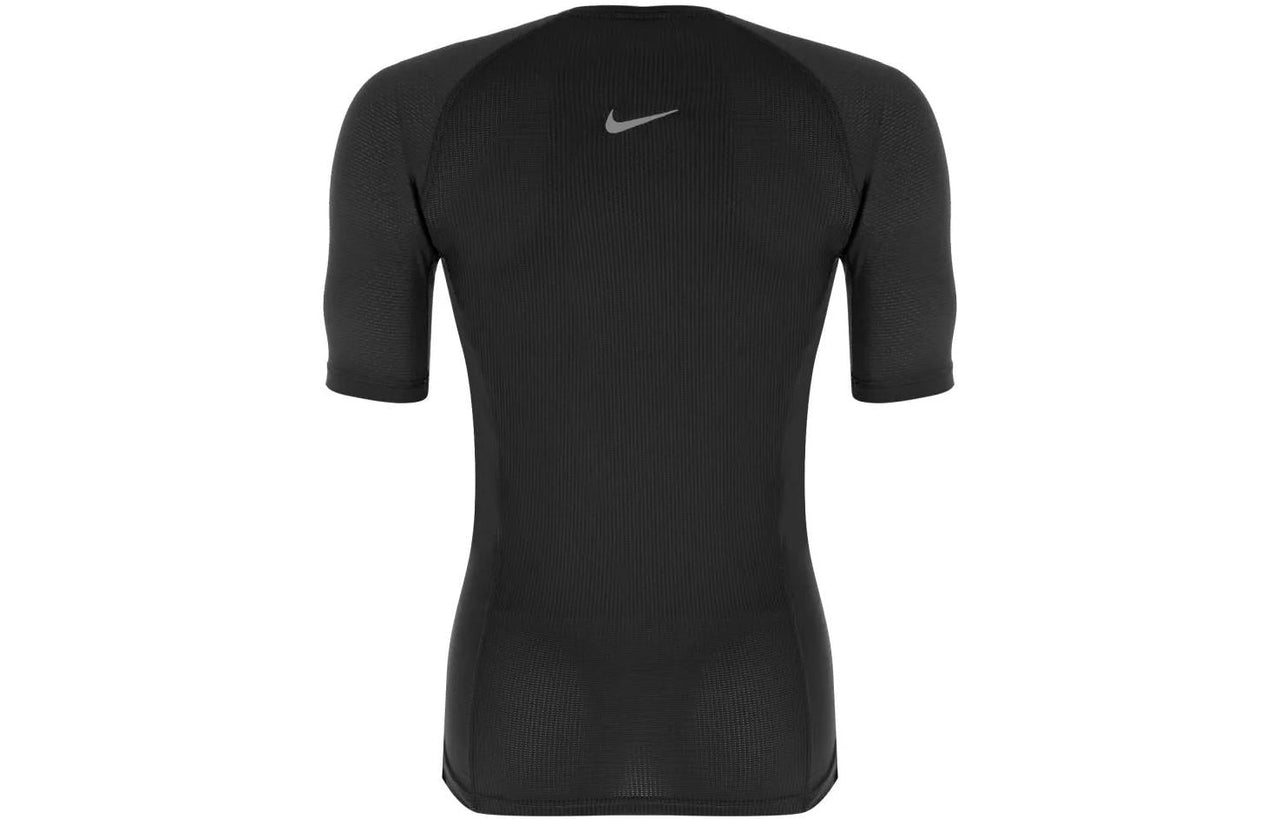 Nike Solid Color Training Sports Breathable Short Sleeve Black 927210-010