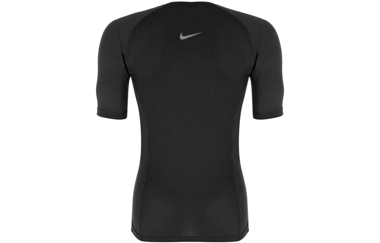 Nike Solid Color Training Sports Breathable Short Sleeve Black 927210-010