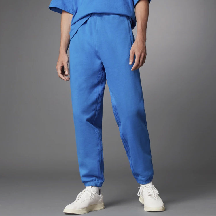 adidas originals Blue Version Series Solid Color Elastic Waistband Loose Sports Pants H33460