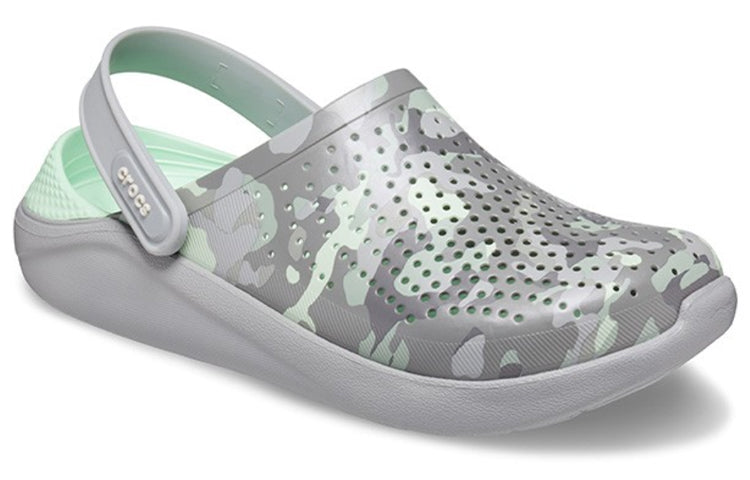 Crocs LiteRide Printing Sandals Gray Green 206491-3TO