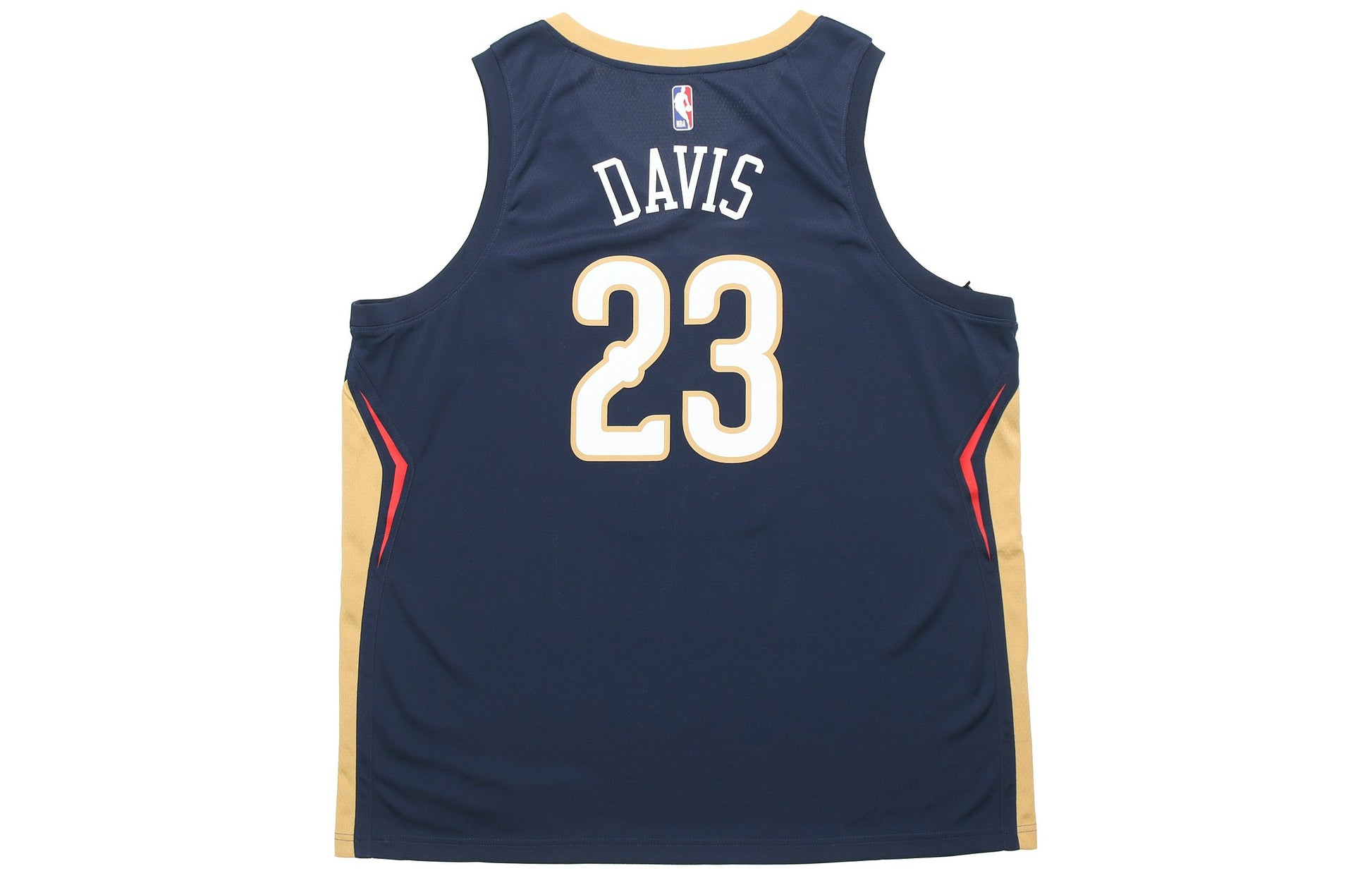 Nike Anthony Davis Icon Edition Swingman Jersey SW 'Dark Blue Gold' 864493-419