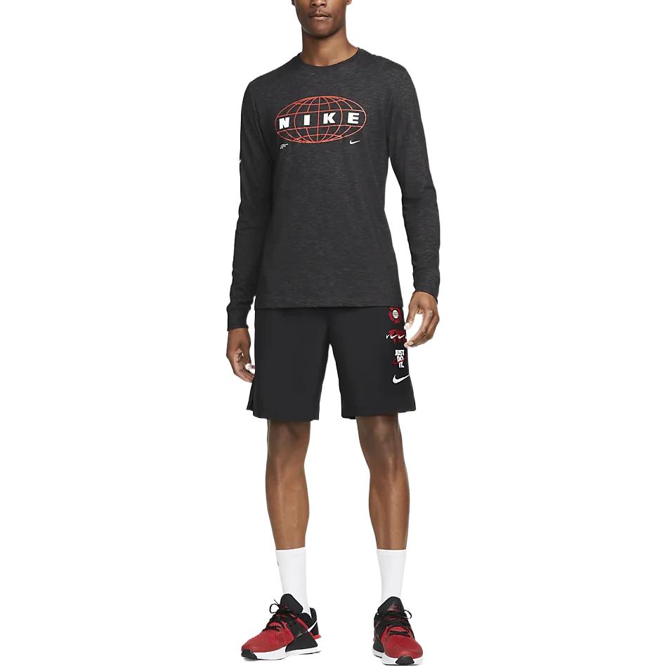 Nike printed casual shorts 'Black' DQ4796-010