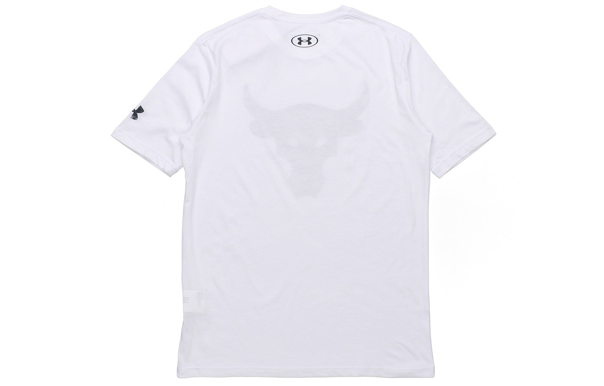 Under Armour Project Rock Brahma Bull Logo T-shirt 'White' 1357186-100