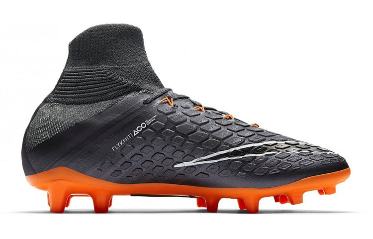 (GS) Nike Hypervenom 3 Elite DF FG 'Dark Grey Total Orange' AH7292-081