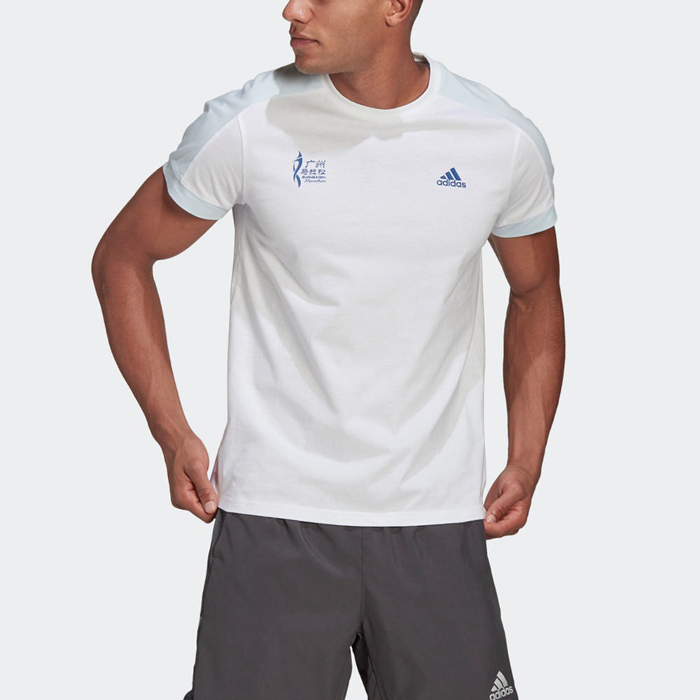 adidas Gzm Gfx T M Casual Sports Running Short Sleeve White GV3744