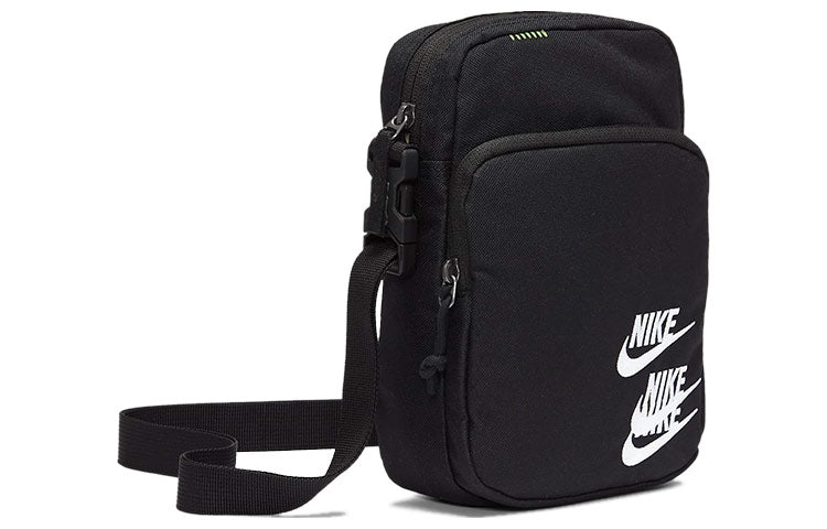 Nike Heritage Embroidered Triple Logo Shoulder Bag 'Black' DH3080-010