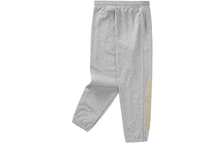 (GS) Skechers CNY Drawstring Retro Sports Pants 'Grey Black' L123B061