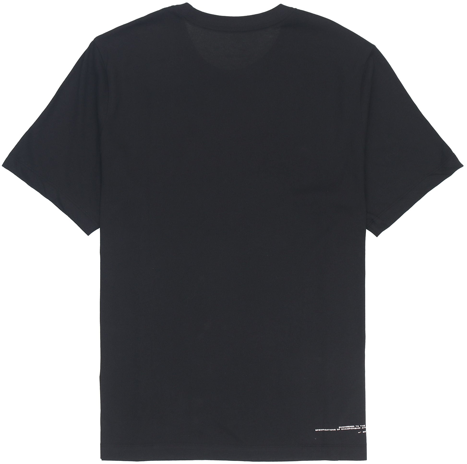 Men's Nike Solid Color Alphabet Quick Dry Breathable Training Sports Short Sleeve Black T-Shirt DM6256-010