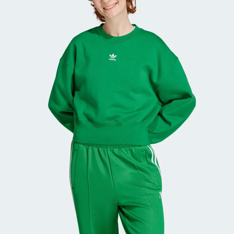 (WMNS) adidas Adicolor Essentials Crew Sweatshirt 'Green' IJ9772
