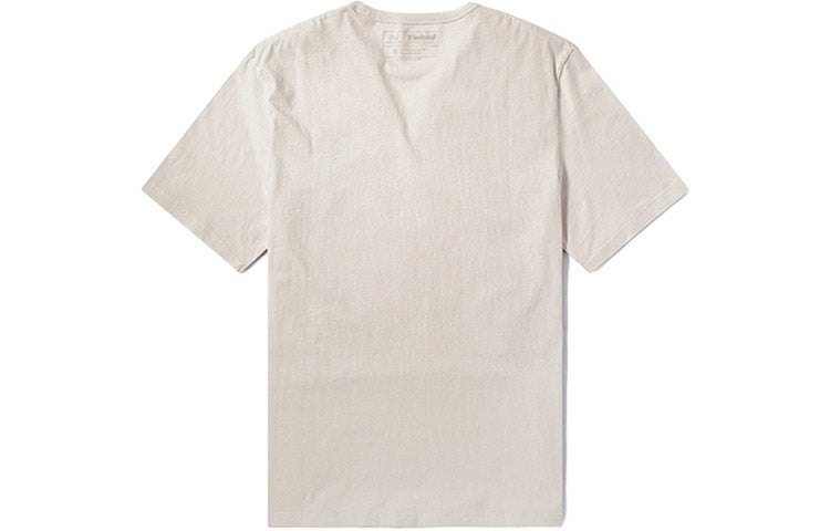 Men's Timberland Pattern Printing Short Sleeve White A2EV8-130
