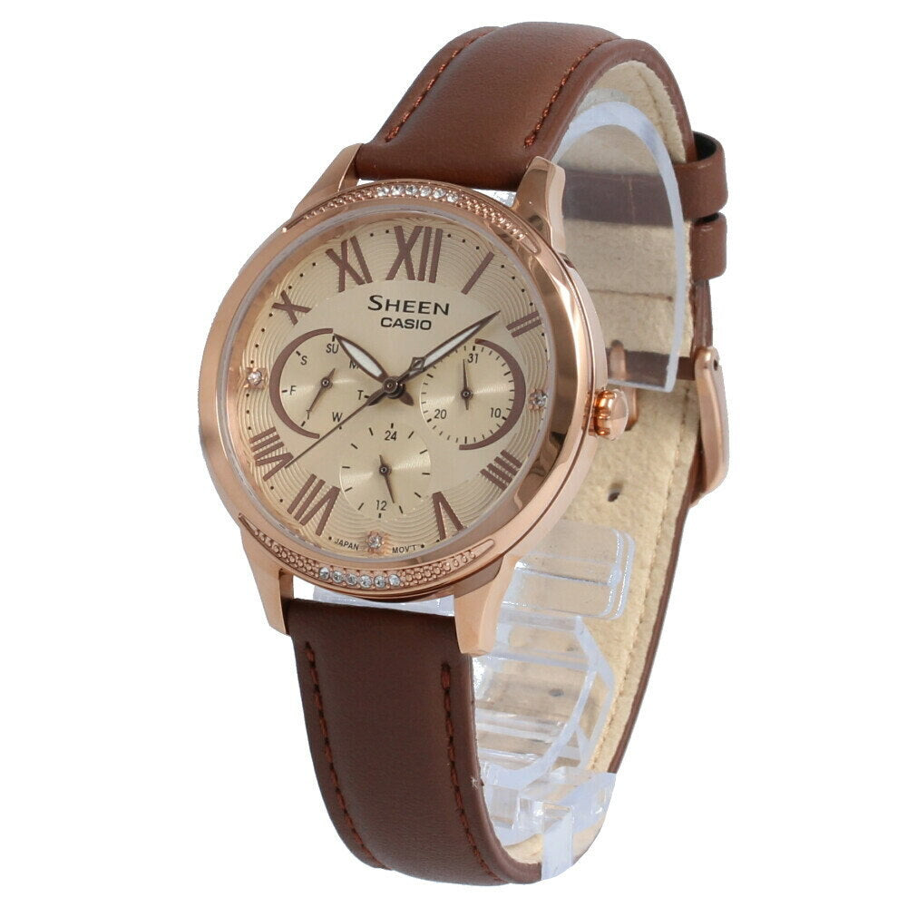 CASIO SHEENSeries es Brown Analog SHE-3058PGL-9A