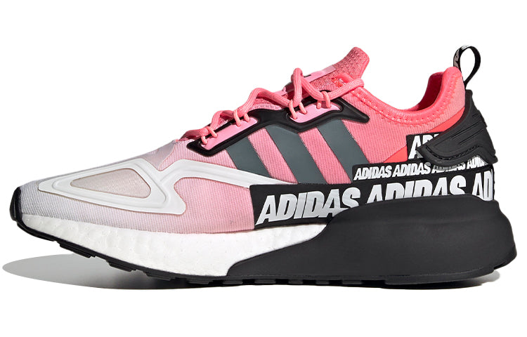 (WMNS) adidas ZX 2K Boost 'Wordmark Heel Stripe - Semi Solar Red' FX7049