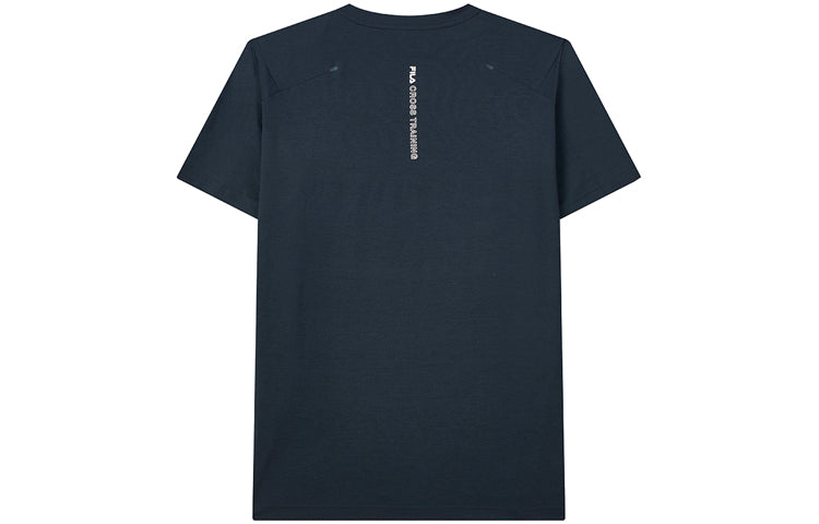 FILA Alphabet Printing Sports Round Neck Short Sleeve Blue A11M131124F-NV