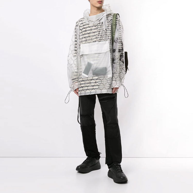 Men's Off-White Pocket Detail Transparent Ordinary Version White OMEA211S20H640339810