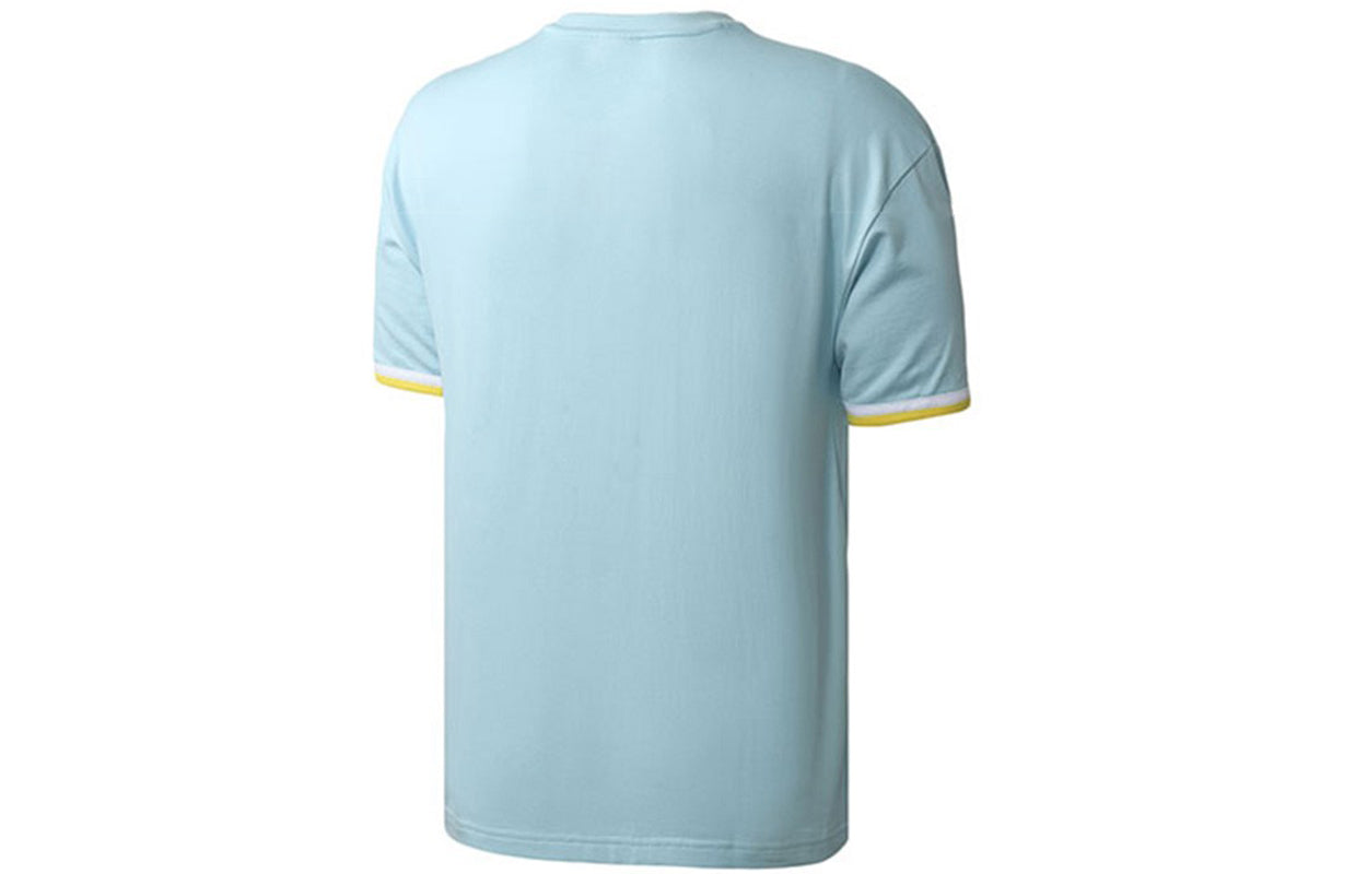 PUMA Casual Sports Breathable Round Neck Knit Short Sleeve Sky Blue 584155-18
